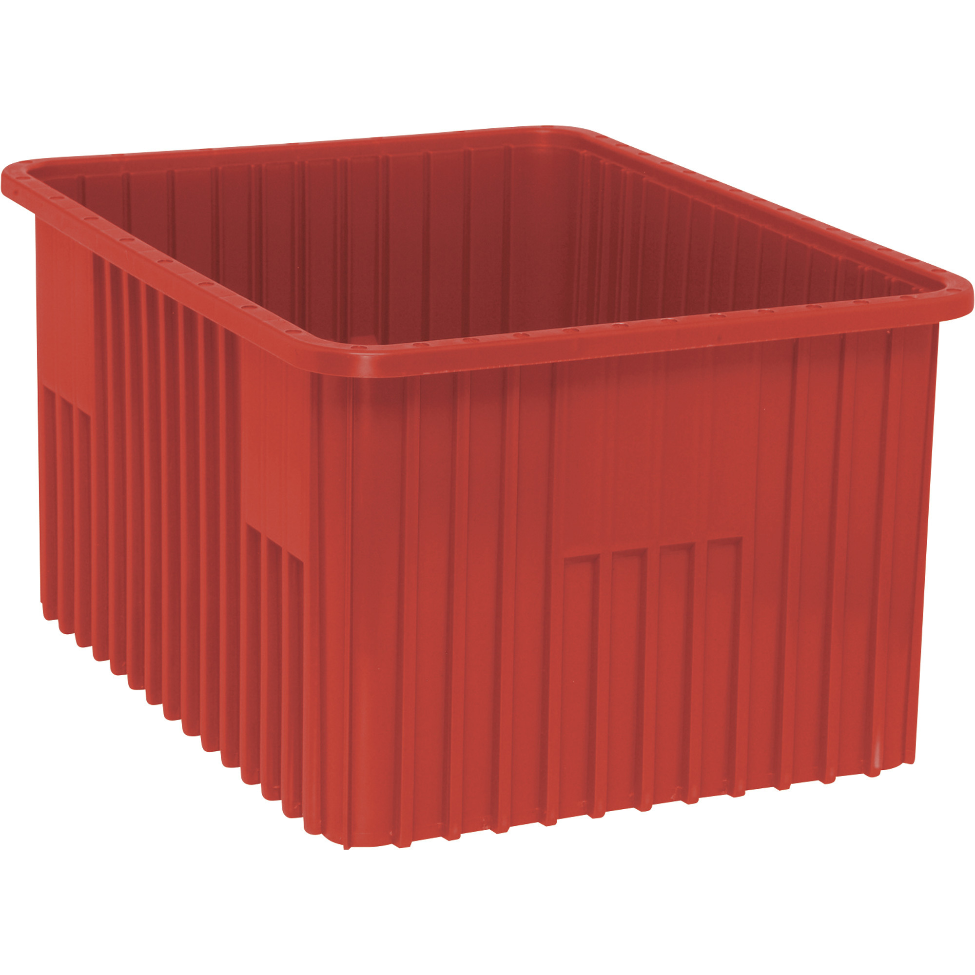Quantum Storage Dividable Grid Containers — 22.5in. x 17.5in. x 12in., Red, 3-Pack, Model# DG93120RDCS